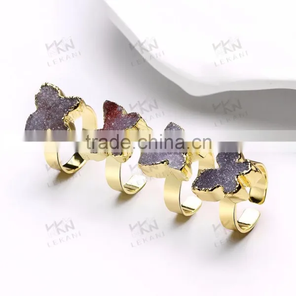 2016 Latest Gold Ring Designs, Natual Stone Gold Rings photo-4