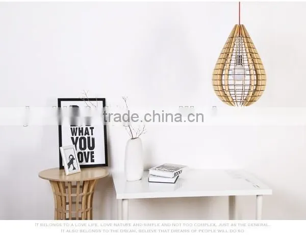 Wooden Chandelier Lamp/ Decorative Wood Pendant Lightp JK-8005B-11 LED Pendant Light photo-3