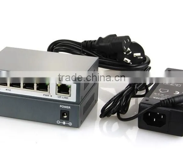10/100M 4 Port Poe Switch for IP Camera 48V 802.3af photo-2