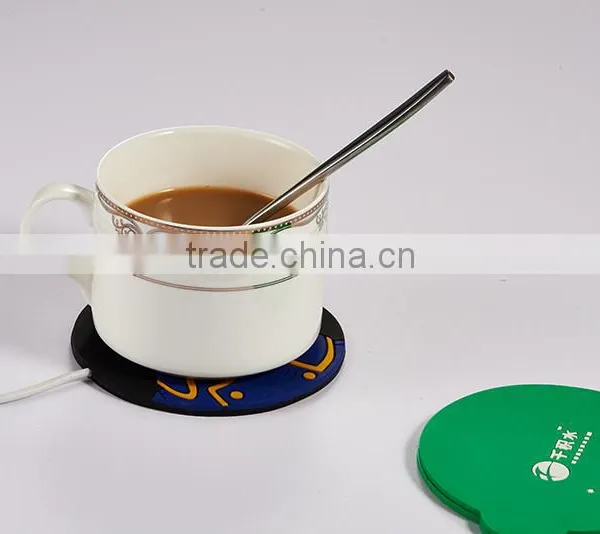 2016 Hot USB Heat Warmer/cup Mat/coffe Coaster/vacuum Cup Pvc Coaster photo-2