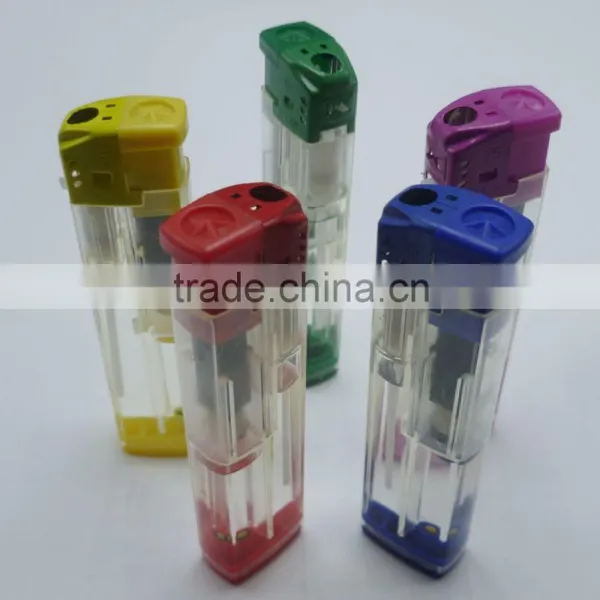 Transparent Colored Safety Cap Gas Electronic Lighter photo-3