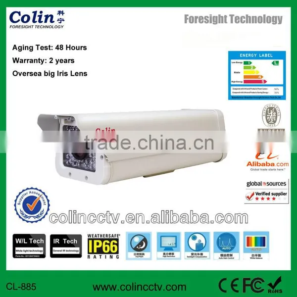 Colin Outdoor Waterproof Security Long Distance 480TVL Night Vision Camera Sony Ccd White Light Camera