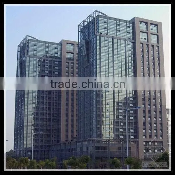 Fashion Tone Curtain Wall Made by Guangzhou Hwarrior
