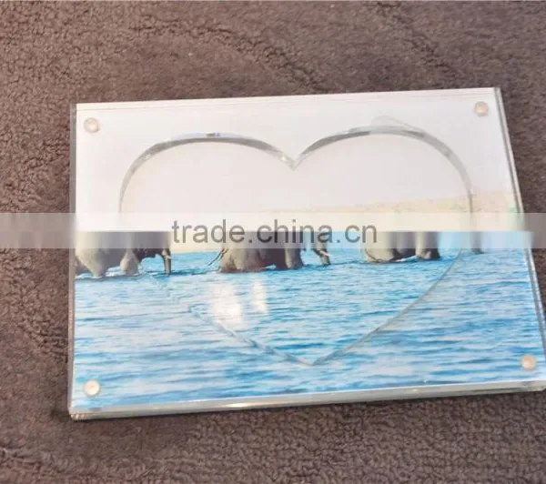 Heart Acrylic Photo Frame With Hardware photo-2