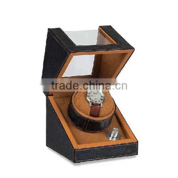 Custom Creative Rustic Safety Single Volta Leather Watch Winder photo-2