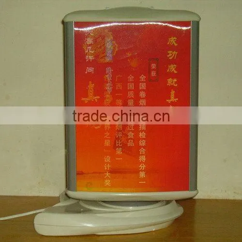 Small Table Top Rotating Display Light Sign