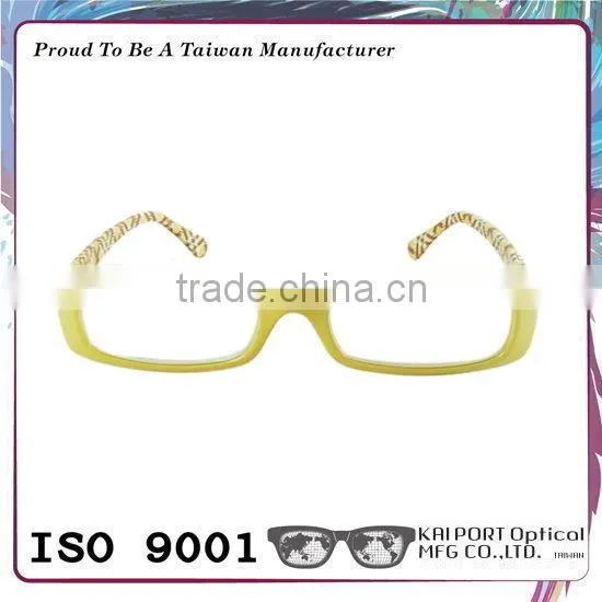 Vivid Color and Plaid Pattern Eyeglass Frame photo-2