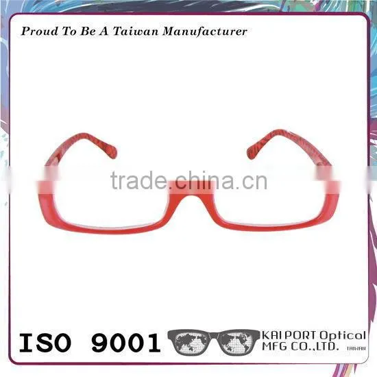 Vivid Color and Plaid Pattern Eyeglass Frame photo-4