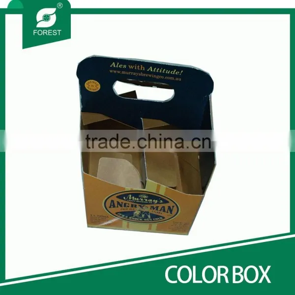 BEVERAGE INDUSTRY HIGH QUALITY KRAFT PAPER COLOR BOXES FOR 4 PACKING BOTTLE JUICE photo-5
