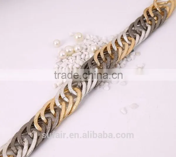 Tri-color Hand-Woven Aluminum Chain Jewelry Chain Factory Direct Latest Technology Can be Customized Upon Request photo-2