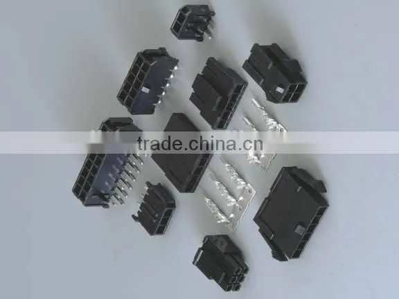 Pitch:3.00mm Micro-Fit Right Angle Dip Type Electrical Components 6 Pin Connector