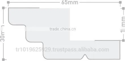 Mdf Crown Profile for Kitchen Cabinet, Mdf Cornice Moulding photo-2