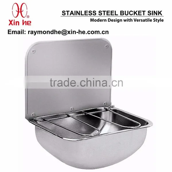Stainless Steel Bucket Sink Mop Sink, Commercial Cleaner Sink for Public Sanitation photo-5