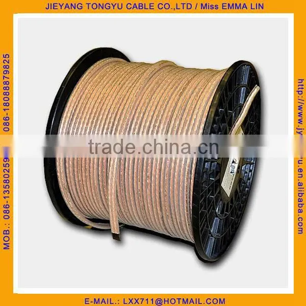 High Fidelity Transparent Speaker Cable 24awg Clear Speaker Wire and Cable photo-4