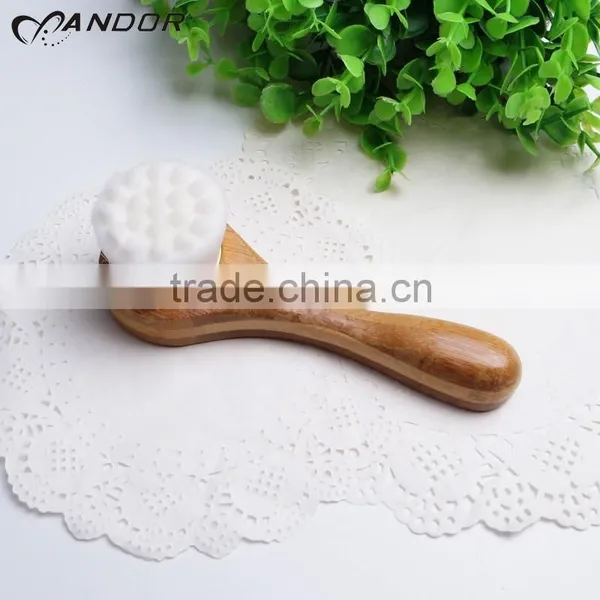 Wholesale Beauty Supply Bamboo Handle Pore Cleansing Brush Synthetic Bristle photo-6