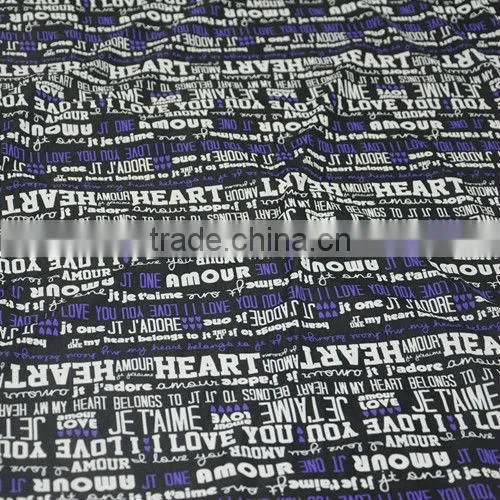 Customize Letter Print 4 Way Stretch Fashion Design Nylon Lycra Sportswear Fabrics photo-3