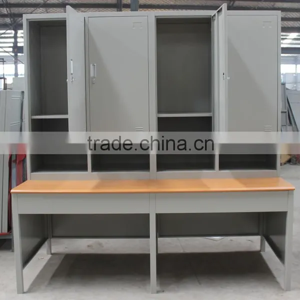 High Quality Cheap Stainless Steel Double Sided Office Desk With Drawers photo-4