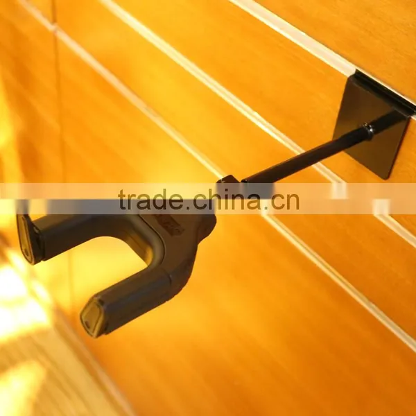 Auto Lock Long Guitar Hanger Used On Slatwall photo-3