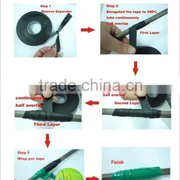 Leather Self Amalgamating Insulation Tape SHUSHI 10# 1kV photo-6