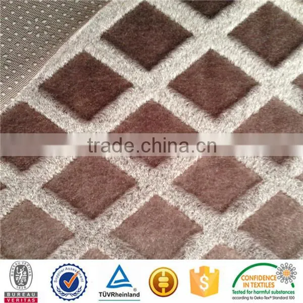 100 Polyester Grey Brushed Short Velour Fabric photo-6