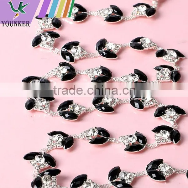 Bling Bling Fashion Latest Fancy Rhinestone Cup Chian For Garments,bags,shoes Decorations YSC11 photo-3