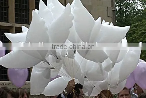 2016 Wedding Helium Inflatable Biodegradable White Dove Balloons For Wedding Decoration Doves Dhaped Bio Balloons Quality Choice photo-2
