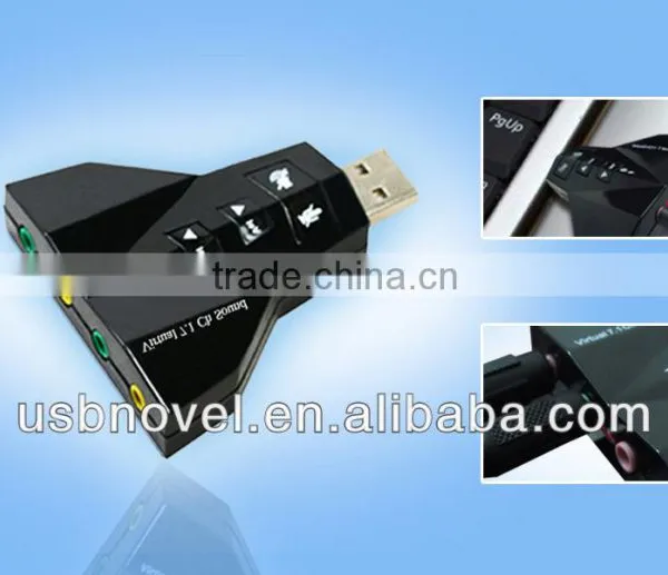 USB 2.0 7.1 Channel 3D Audio Sound Card Adarptor photo-4