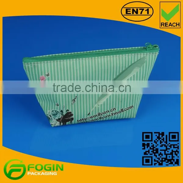 Green Custom Zipper Bag Cosmetic photo-4