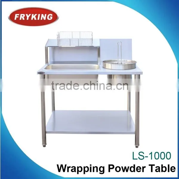 Electric Breading Food Grade Stainless Wrapping Powder Table photo-2