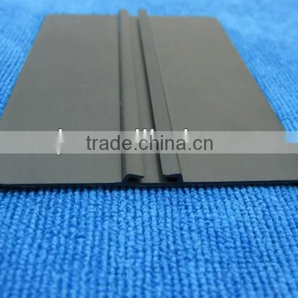 Black ABS extruded custom profile