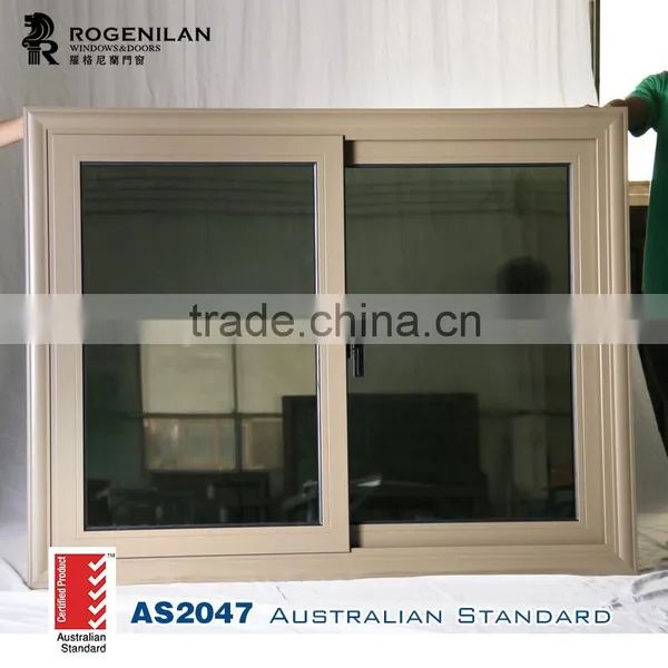ROGENILAN 88 Series Champagne Color Sliding New Design Aluminum Window photo-3