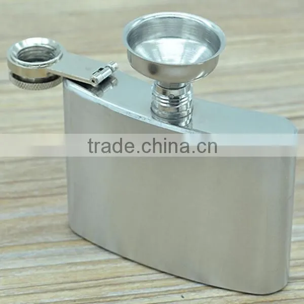 4oz Stainless Steel Flask Flagon/Hip Flagon With Funnel photo-3
