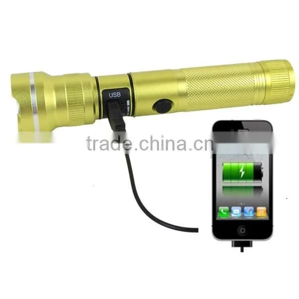 10W C-ree Led Rechargeable Torch Light USB Rechargeable Flashlight Long Distance photo-2