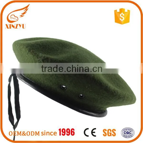 Star Logo Softextile Beret Cap Manufacturer of Beret Patterns for Military Berets