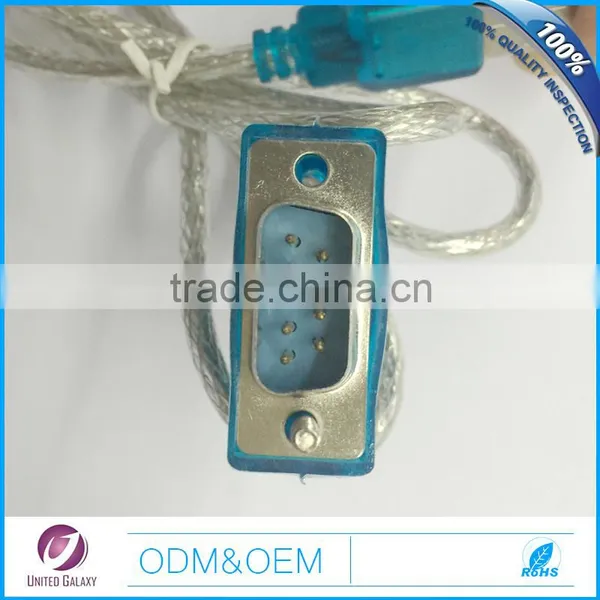 High Quality USB to RS232 DB9 9pin OD5mm PVC Male to Male Cable Use for Iphone Mac Computer photo-6