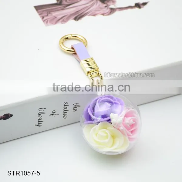 Promotional Flower Crystal Ball Keychain photo-6