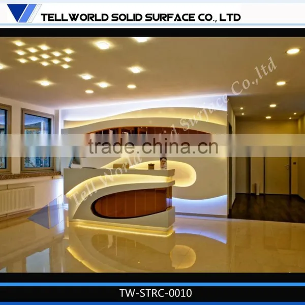 Modern Fancy Design Office Furniture/artificial Marble Reception Desk Front Desk