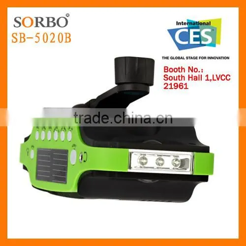2016 Trending Products Dynamo Digital Display LED Torch AM/FM Solar Rechargable Radio Flashlight photo-5