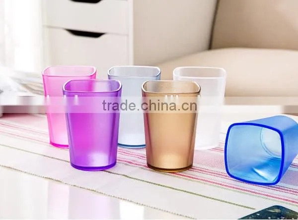 Creative Fashion Extra Thick Square Dull Polish Plastic Tooth Mug photo-3