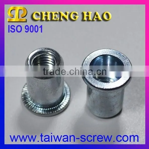 Professional Large Flange Smooth Body Open End Carbon Steel Blind Rivet Nuts photo-6