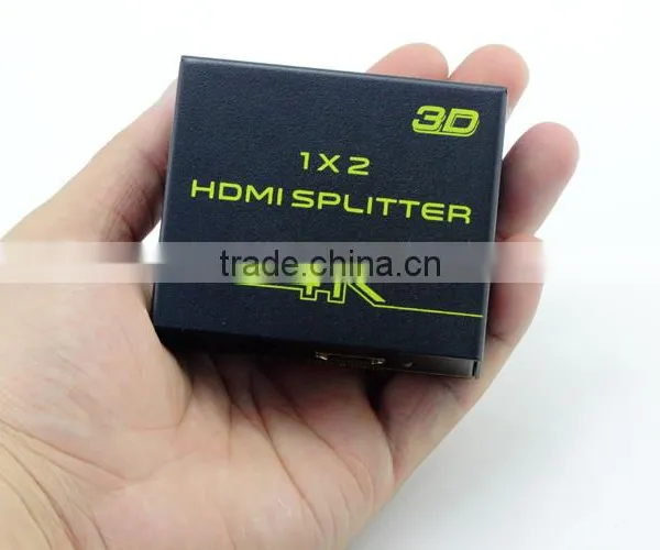 High Speed Mini 2 Port HDMI Splitter Converter 1x2 Support 3D 1080P photo-4