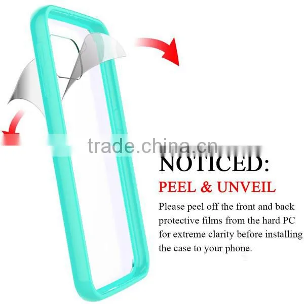 C&T Crystal Clear Hybrid Shockproof TPU Bumper With Clear Back Panel Cover Case for LG G5 photo-3