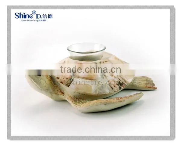 turtle shell leaf glass cup tealight candle holders gifts &amp