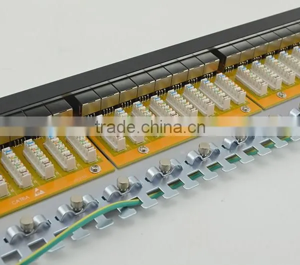 LY-PP6A-17 Made In China Cat6a Patch Panel T568 A, T568B Wiring Pattern Stp Cat 6 Patch Panel photo-6