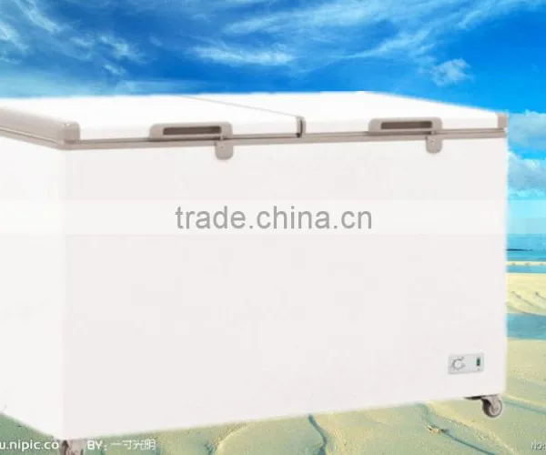 100-1700Ldouble Top Door Double Foam Door Horizontal Chest Freezer photo-4