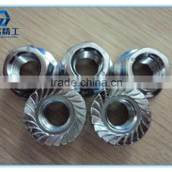 Hexagon Nuts With Flange and High Quality photo-3