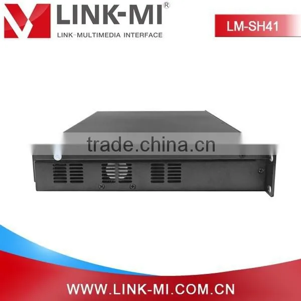 LINK-MI LM-SH41 High Performance 4 Digital/Analog Video HDMI/VGA/CVBS to HDMI VGA 4x1 Video Wall Processor photo-4