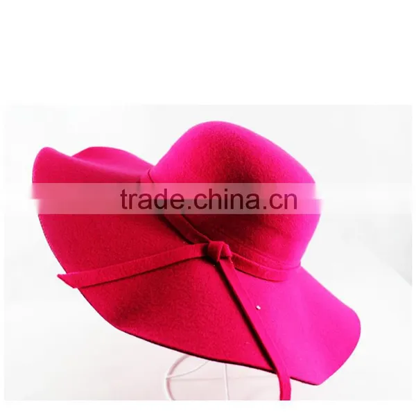 Wool Hats for Women Wide Brim Hat Wholesale China photo-5