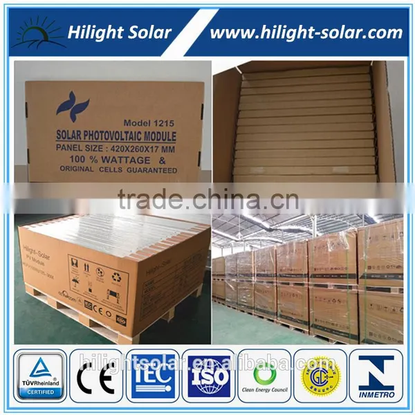 Hilight Poly 12v Best Price Power 100w Solar Panel 100w With TUV IEC CE CEC INMETRO ISO Certificates photo-4