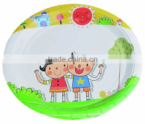 Christmas Custom Printed Shaped Paper Snack Plate/dinner Plates photo-3